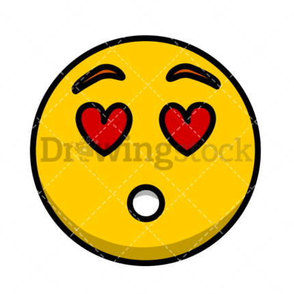 Emoji enamorado In love watermark