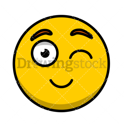 Emoji feliz guiño happy wink watermark