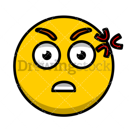 Emoji molesto angry watermark