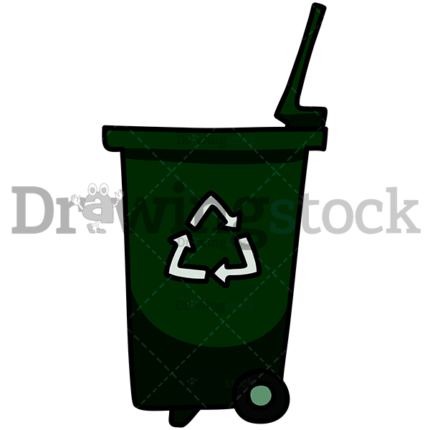 Recycling bin watermark