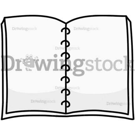 Blank notebook watermark
