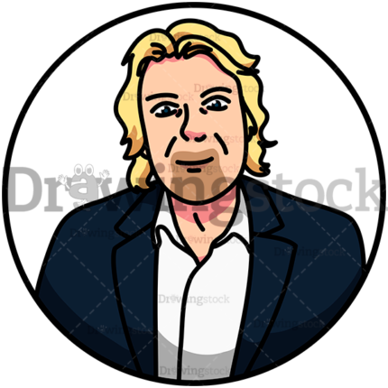 Portrait Of Richard Branson Watermark