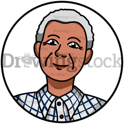 Portrait Of Nelson Mandela Watermark