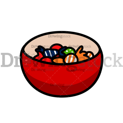 2. A Bowl Half Full Of Candy