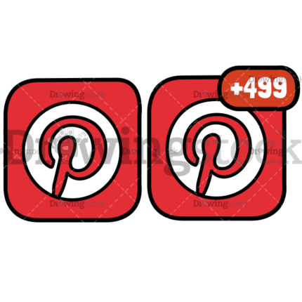 Pinterest icon 600x600 watermark