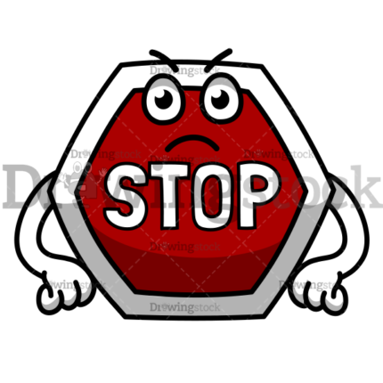 Angry Stop Sign Watermark 600x600