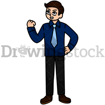 An Employee Standing Up With A Lot Of Determination Watermark