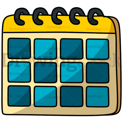 Empty Monthly Calendar Watermark