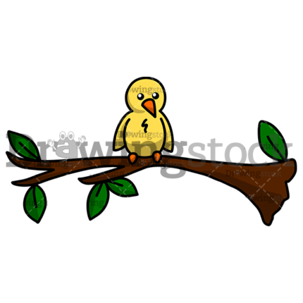 A little yellow bird sitting on a branch