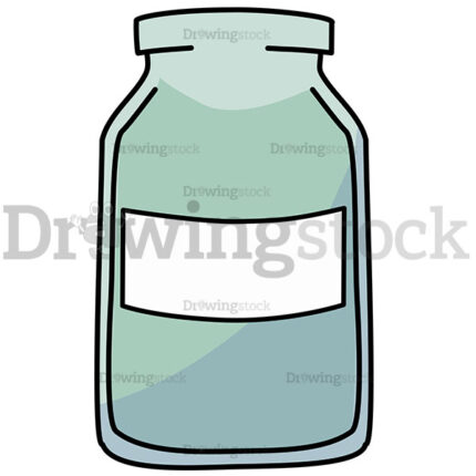 A Jar With A Label And Totally Empty Watermark