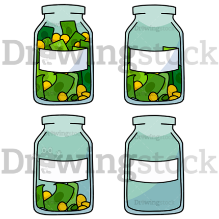Jar With Label Collection Watermark