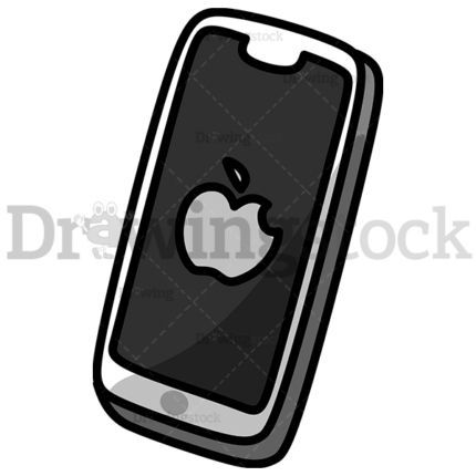 Phone With An Apple Logo Watermark