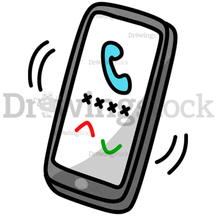 Phone With An Incoming Call Watermark