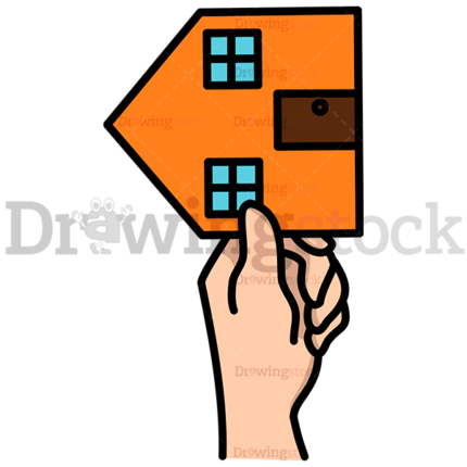 Hand Holding A House Watermark