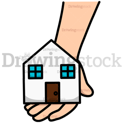 Hand Offering House Watermark
