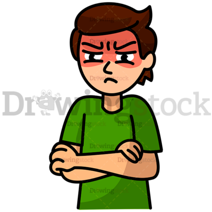 Very Upset Man With A Red Face Watermark