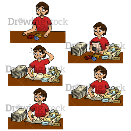 Man Doing Accounts Collection 2 600x600